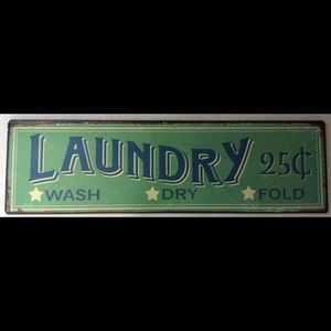 Farmhouse Laundry Metal Sign